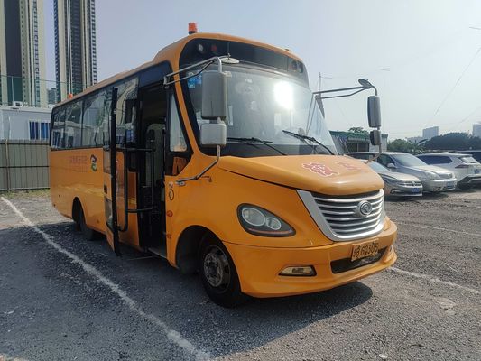 King Long 32-Sitzer Bus Gebraucht Schulbus Gelb Diesel Kraftstoff Typ