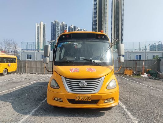 King Long 32-Sitzer Bus Gebraucht Schulbus Gelb Diesel Kraftstoff Typ