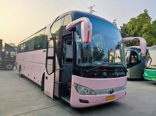 Luxuriöse rosa gebrauchte Busse Euro 5 LHD Gebraucht Diesel Shuttle Bus zum Verkauf