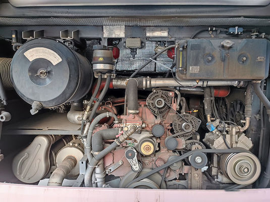 Luxuriöse rosa gebrauchte Busse Euro 5 LHD Gebraucht Diesel Shuttle Bus zum Verkauf