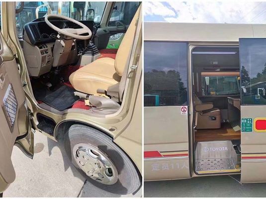11-Sitzer Second-Hand Toyota Coaster Minibus mit Handgetriebe