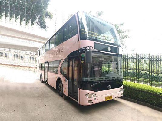 Yucai Diesel Gebrauchtpassagierbus 72 Sitzplätze Manueller Gebraucht-Doppeldeckerbus