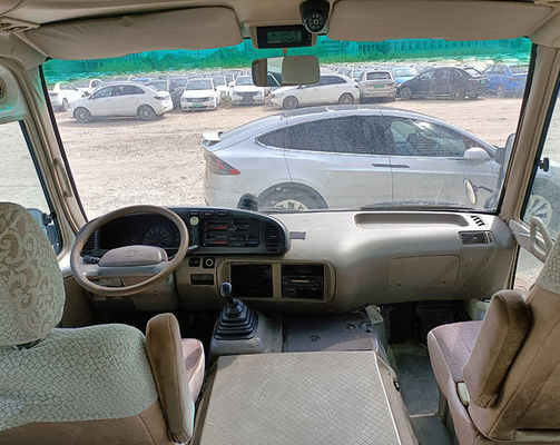 Toyota Gebrauchtbahnbus 23 Sitze LHD Minibus mit Handgetriebe und Dieselbrennstoff