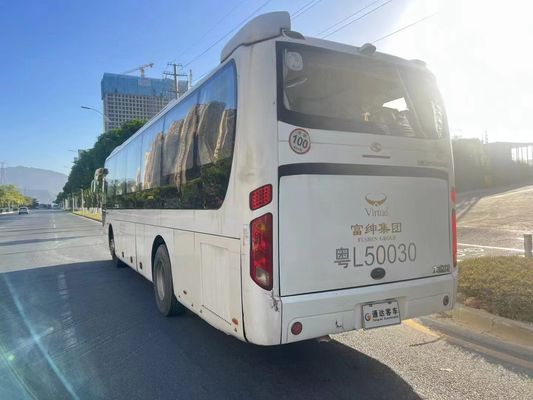 Weiße Gebrauchtpassagierbusse King Dragon 2015 mit Klimaanlage / 2 Türen