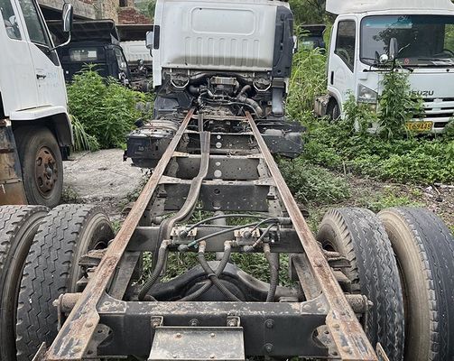 Gebrauchtwagen Isuzu ELF 600p Lastwagen 4KH1 Dieselmotor und weiße Karosserie