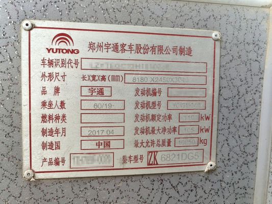 Diesel-Stadtbus 8 Meter LHD in gutem Zustand, Passagiere 19 Sitze, Höchstgeschwindigkeit 69 km/h