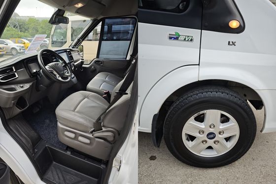 Gebrauchter 14-Sitzer Minibus Diesel Jiangling Transit CN-4 Van mit 145 km/h Höchstgeschwindigkeit