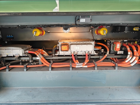 Elektromotor Typ 48-Sitzer Gebrauchter reiner Elektrobus von Golden Dragon aus dem Jahr 2018 mit einer Spurweite hinten von 1860